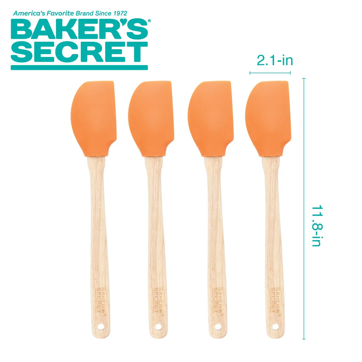 12" Silicone Spatula Set of 4