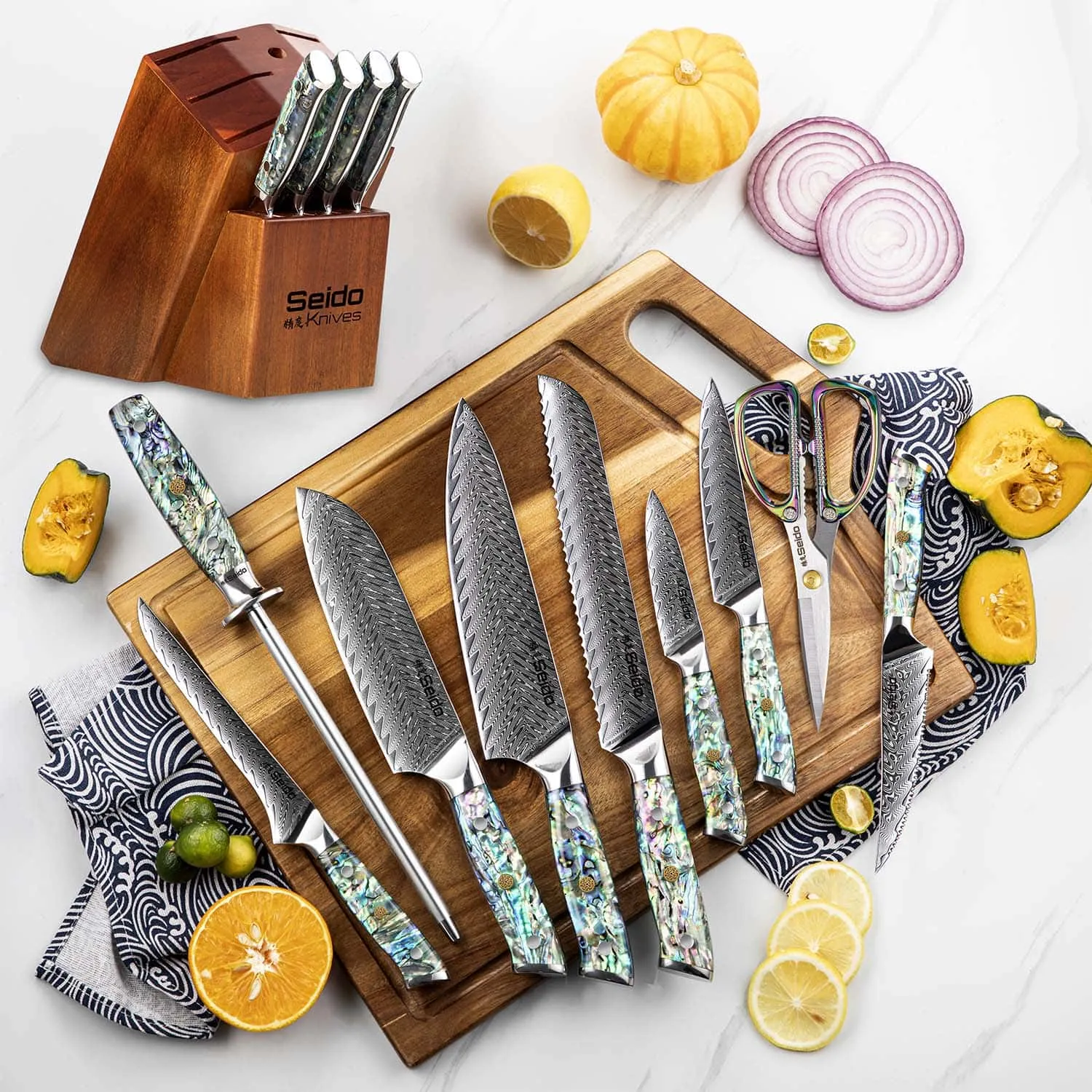 13-Piece Awabi Knife Block Set