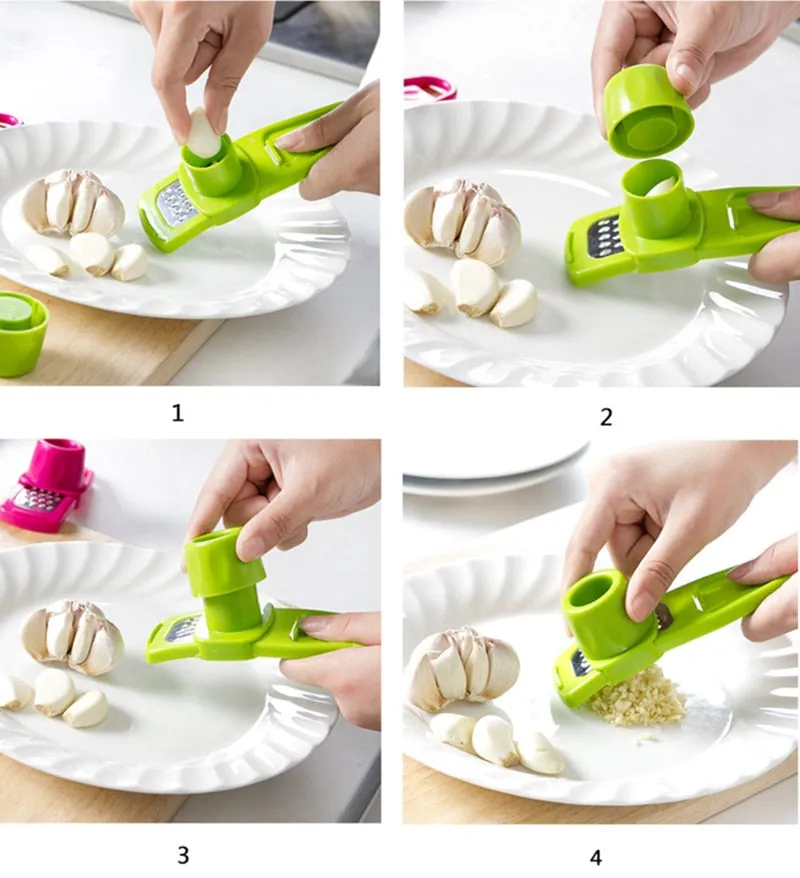 14*4cm MultiFunctional Ginger Garlic Grinding Grater Planer Slicer