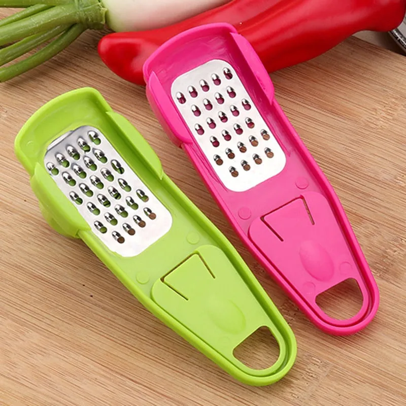 14*4cm MultiFunctional Ginger Garlic Grinding Grater Planer Slicer