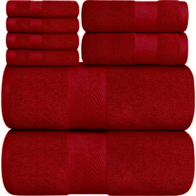 8 Pcs Towel Bale Set 100% Egyptian Cotton Face, Hand Towel, Big Bath Towel 600GSM