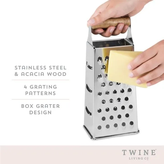 Acacia Wood Handled Cheese Grater by Twine®