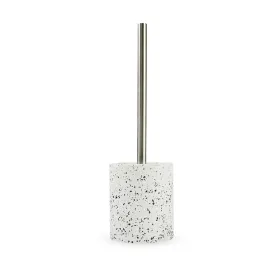 Anko Polyresin & Stone Toilet Brush Holder with Brush| Brushes for Bathroom Cleaning | Terrazzo Look Bathroom Organizer|Toiletbrush Holder for Washroom |