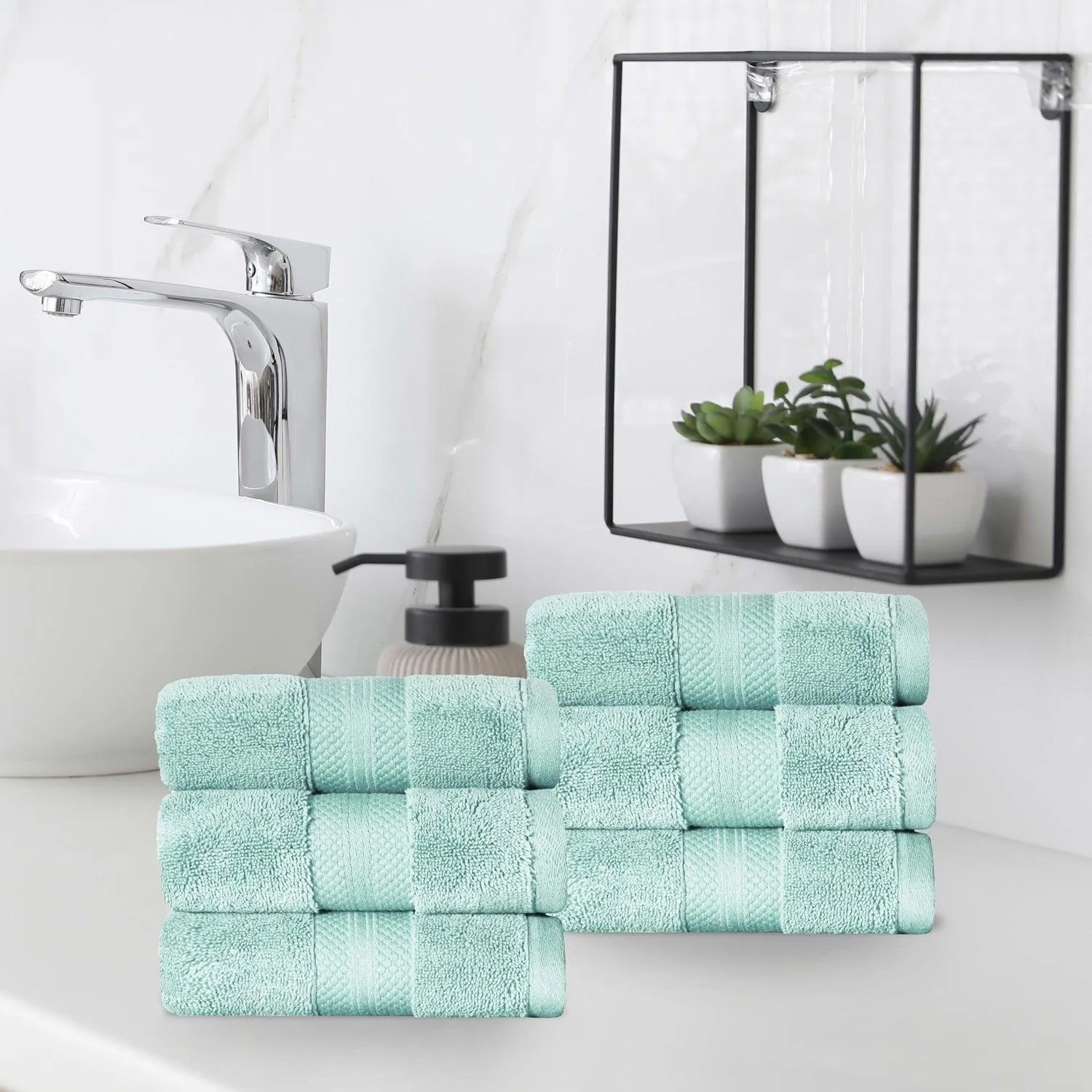 Aria Turkish Cotton Super Absorbent Assorted Towel Set Collection