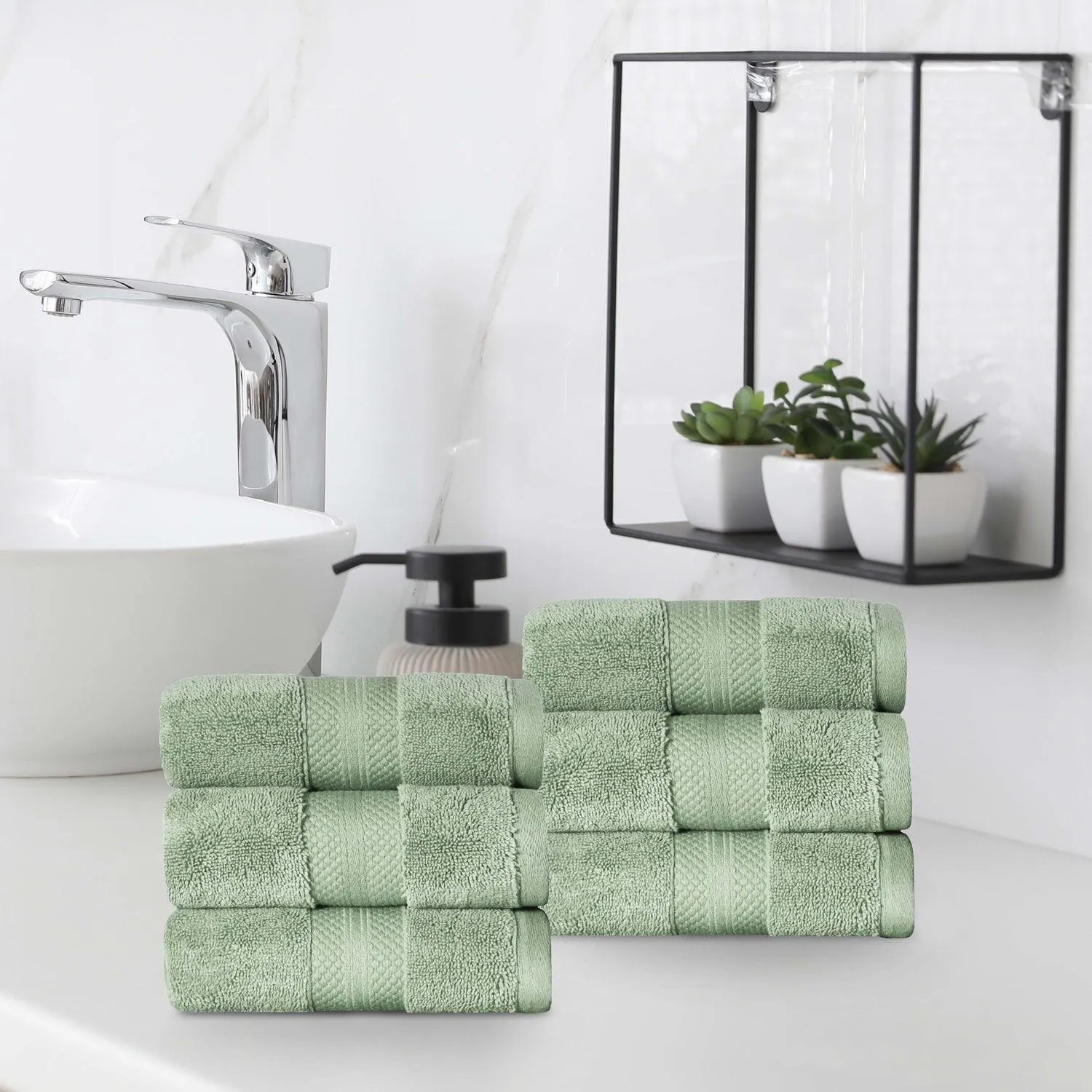 Aria Turkish Cotton Super Absorbent Assorted Towel Set Collection