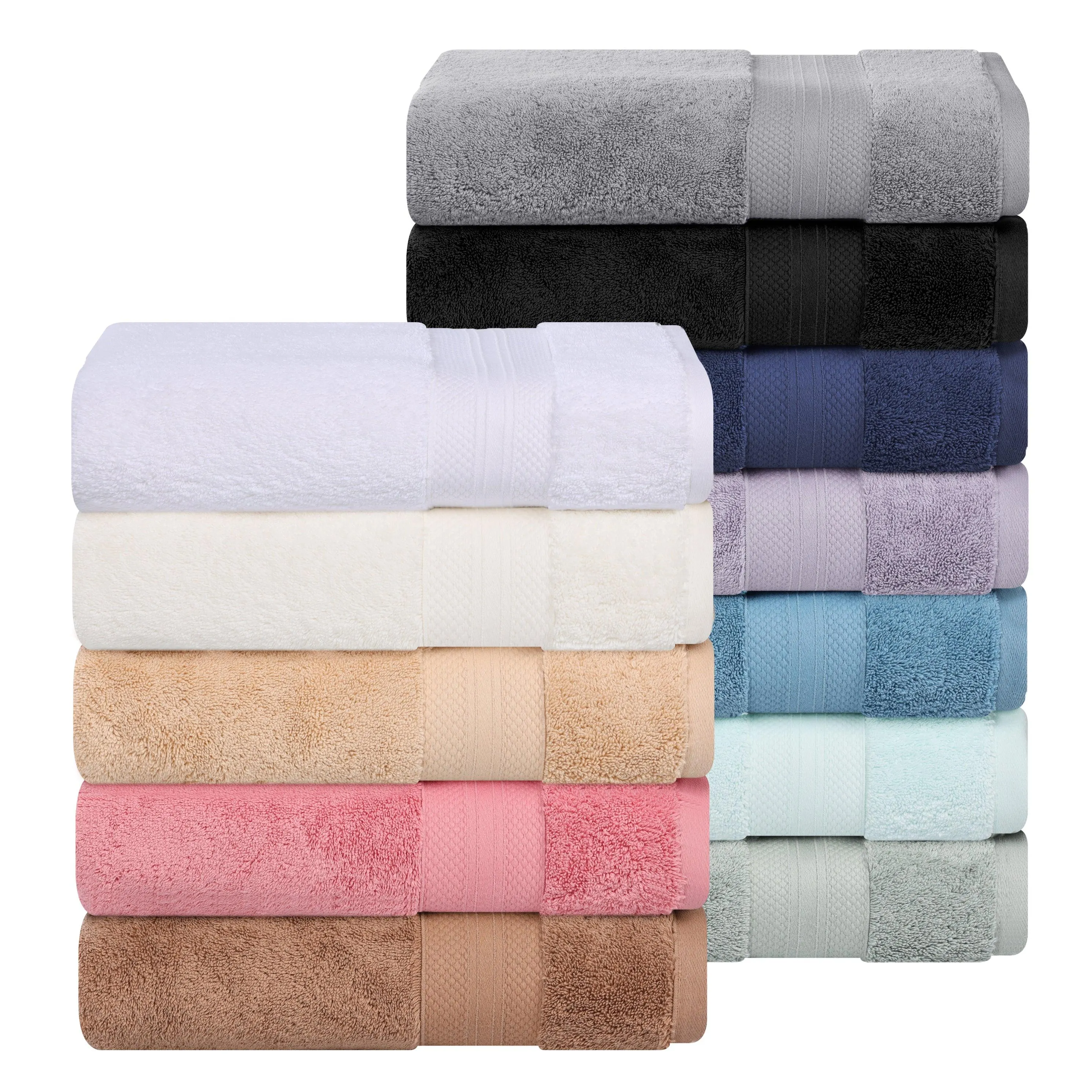 Aria Turkish Cotton Super Absorbent Assorted Towel Set Collection