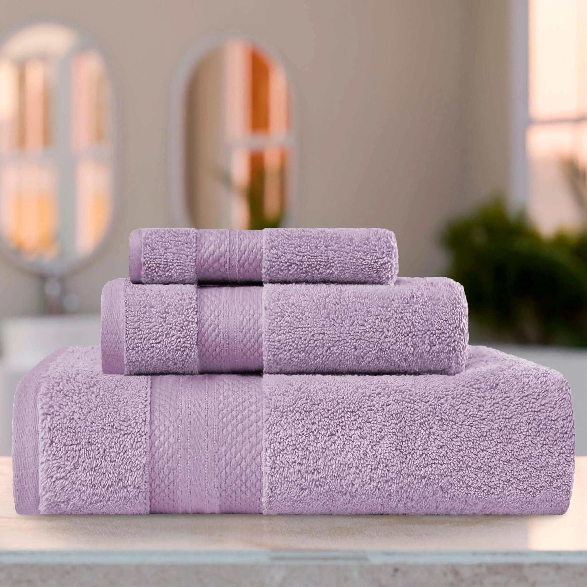 Aria Turkish Cotton Super Absorbent Assorted Towel Set Collection