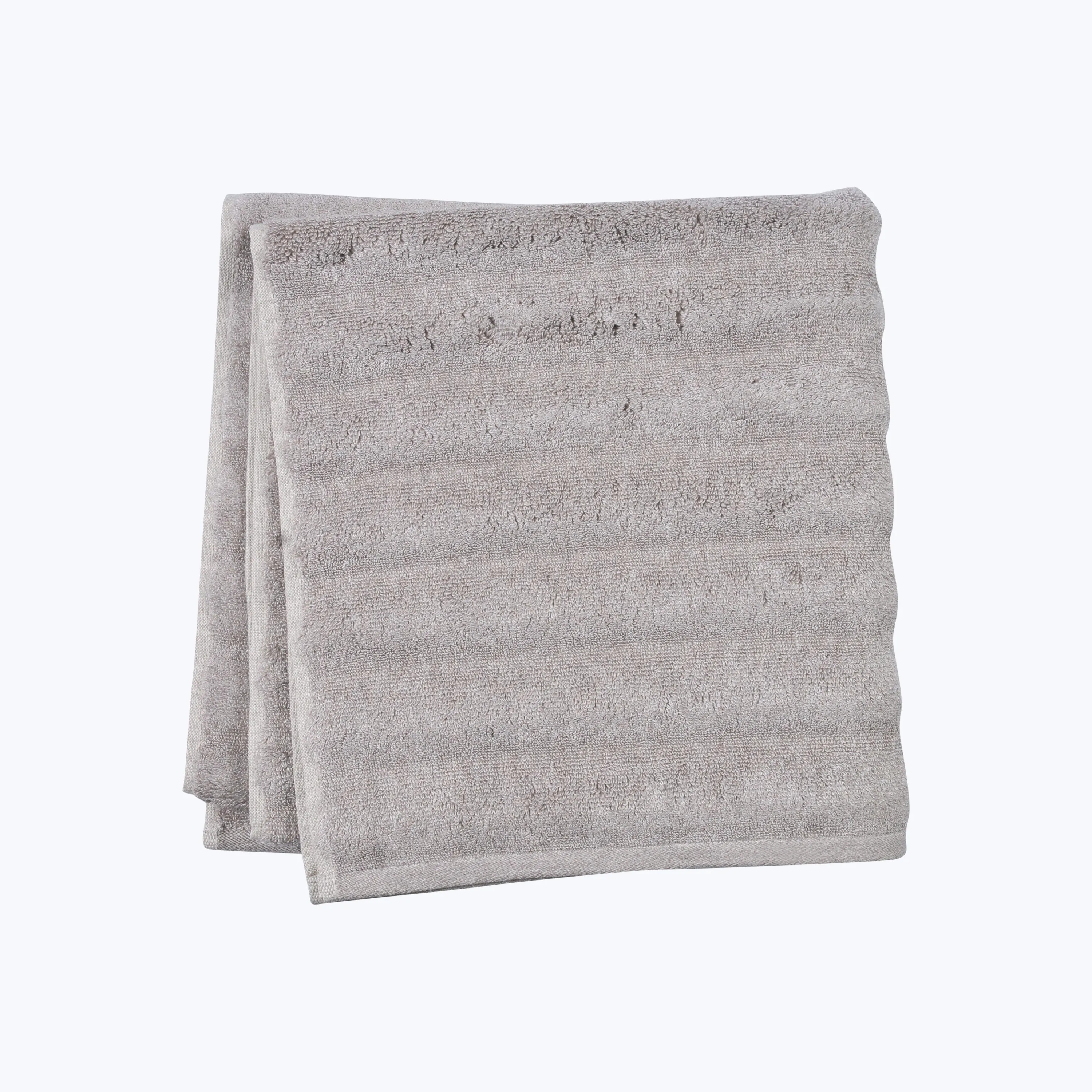 Ash Ribbed Bath Towel