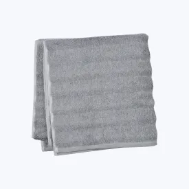 Ash Ribbed Bath Towel