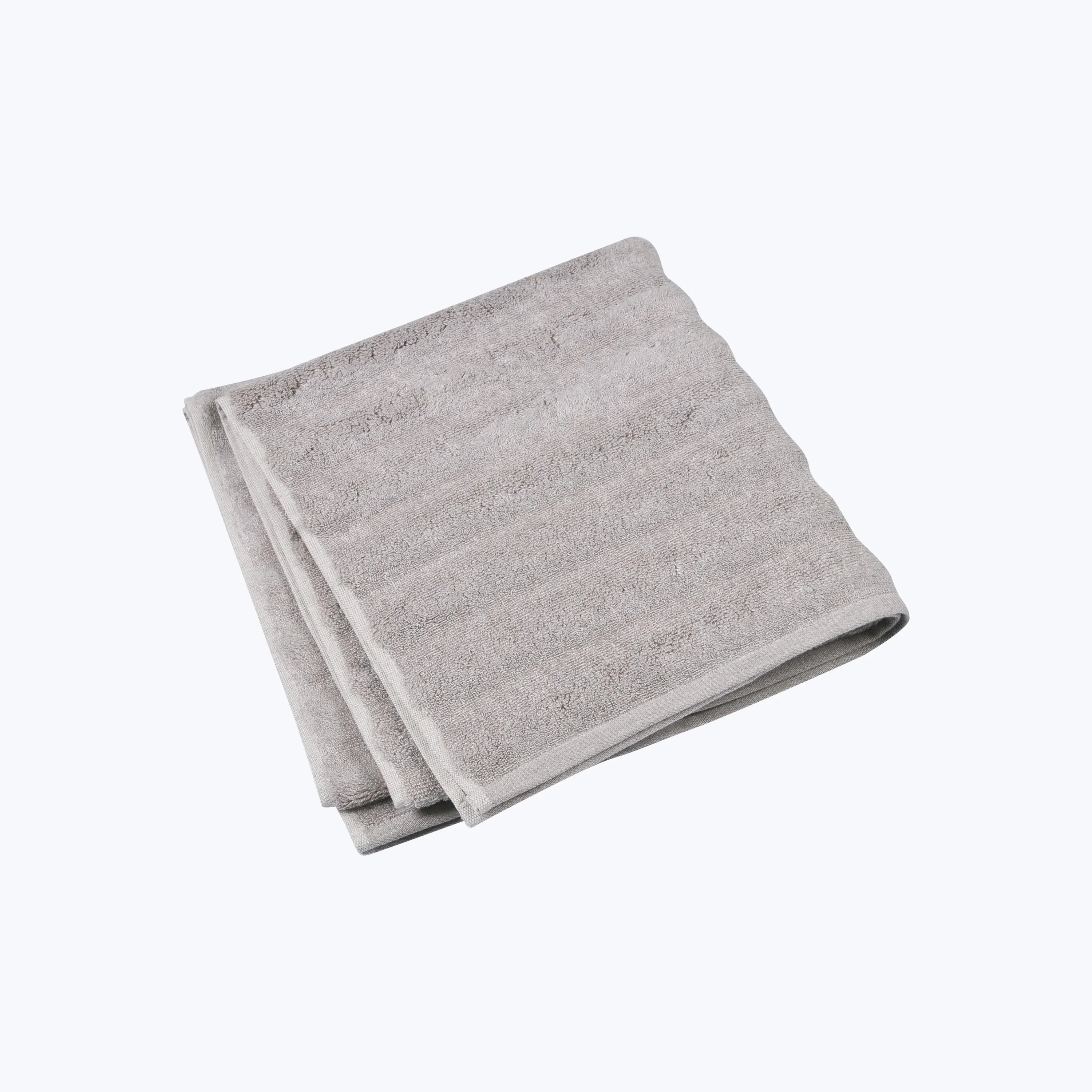 Ash Ribbed Bath Towel