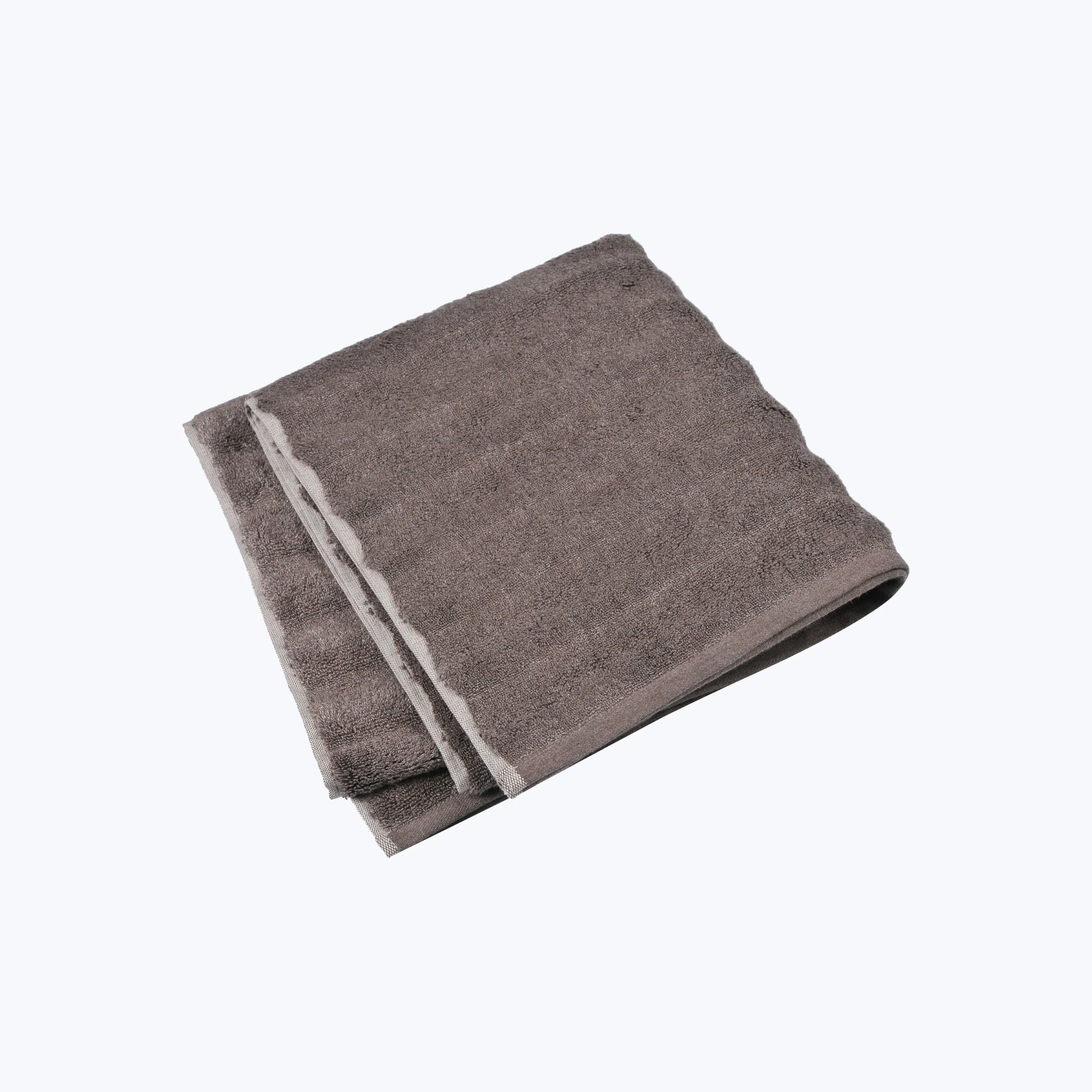 Ash Ribbed Bath Towel