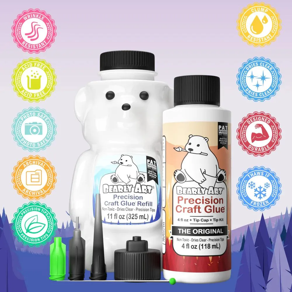 Bearly Art Precision Craft Glue - The Bundle