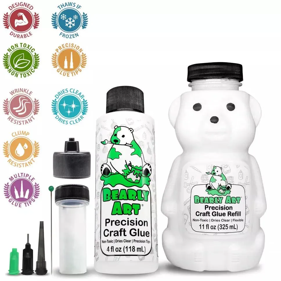 Bearly Art Precision Craft Glue - The Bundle