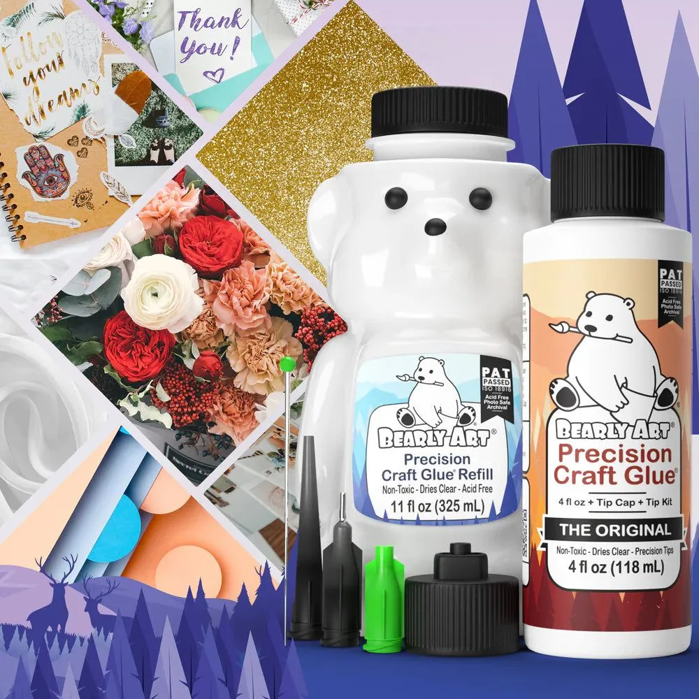 Bearly Art Precision Craft Glue - The Bundle