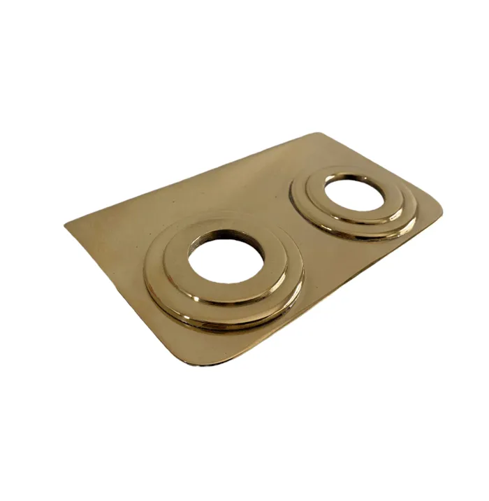 BTA27 Double soap bottle holder in solid brass