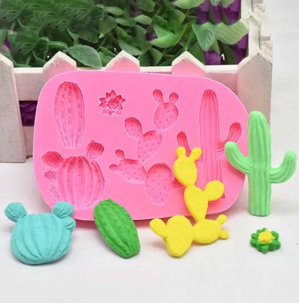 Cactus Mold, Succulent Plants Cake Decoration Mold, Fondant Mold, Silicone Chocolate Mold, Candy Mold, Resin Mold, Polymer Clay Mold