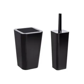 Candy 2 Piece Bathroom Accessories Set Black