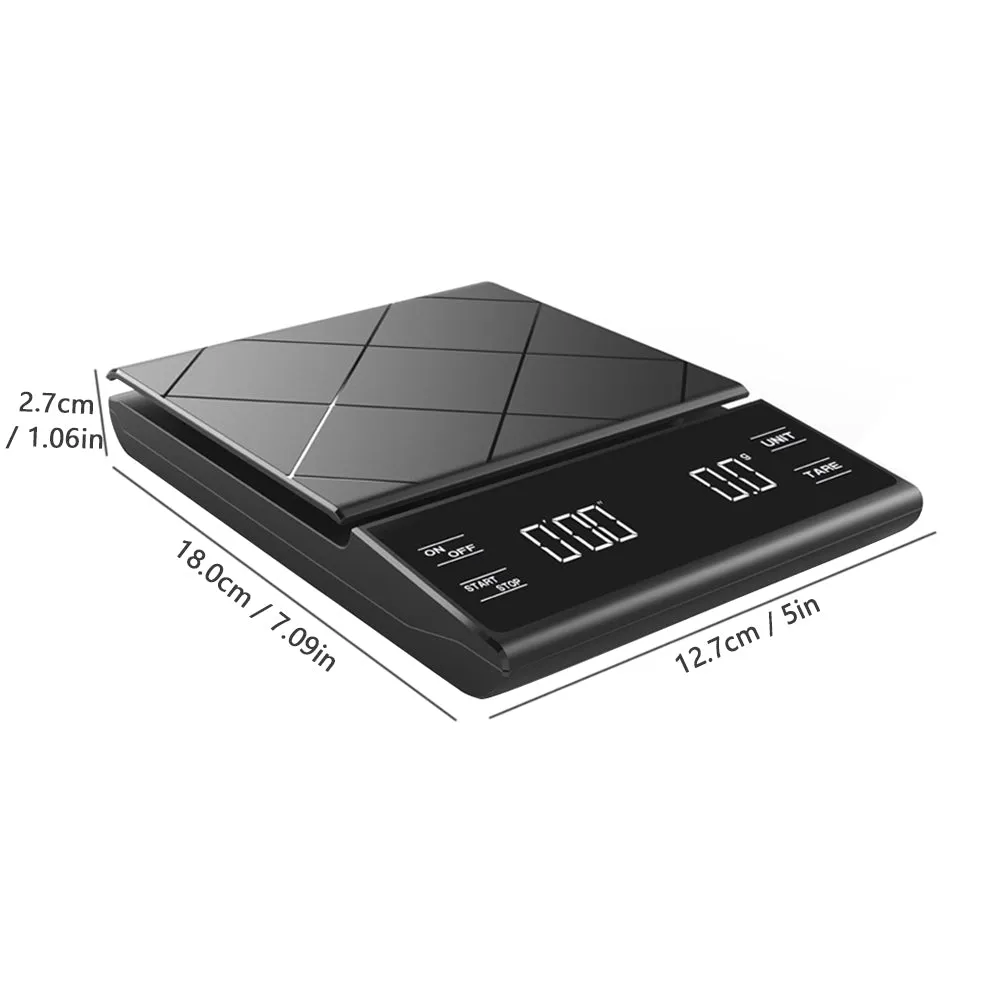 Coffee Scale with Timer Digital Kitchen Scale