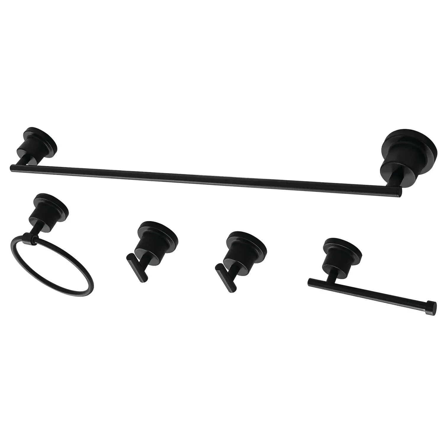 Concord 5-Piece 30-Inch Towel Bar Bathroom Accessory Set