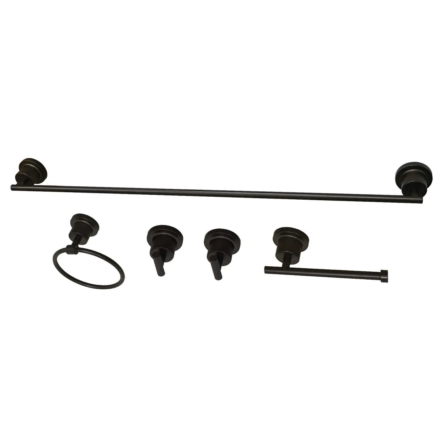 Concord 5-Piece 30-Inch Towel Bar Bathroom Accessory Set