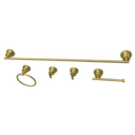 Concord BAH8230478SB 5-Piece 30-Inch Towel Bar Bathroom Accessory Set, Brushed Brass