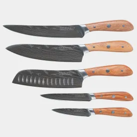 Damascus 5-Piece Knife Set