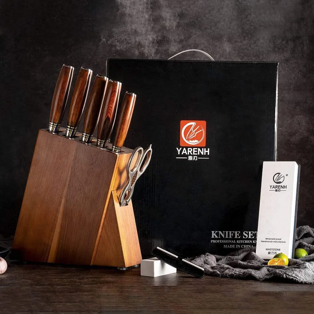 Damascus Kitchen Chef Knife Set 8 Piece-FYW Series