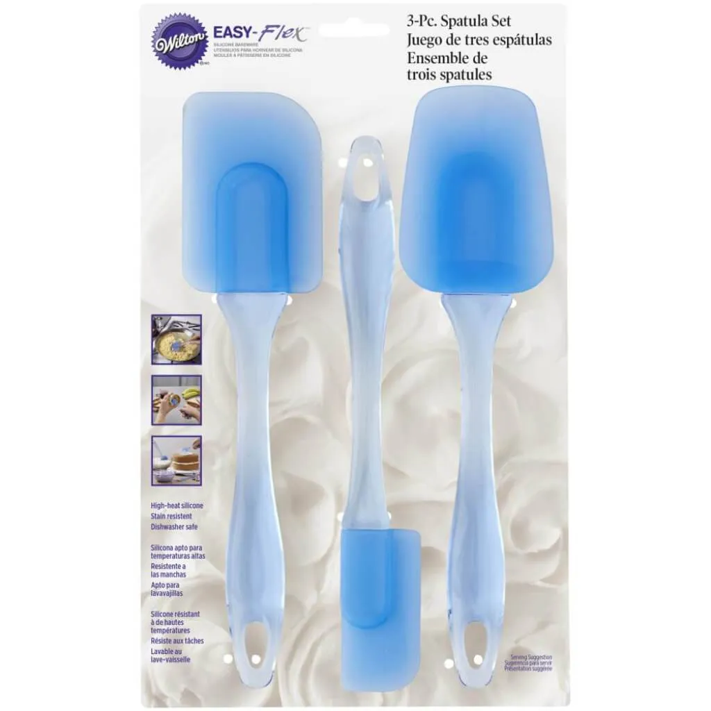 Easy Flex Silicone Spatula Set 3pkg