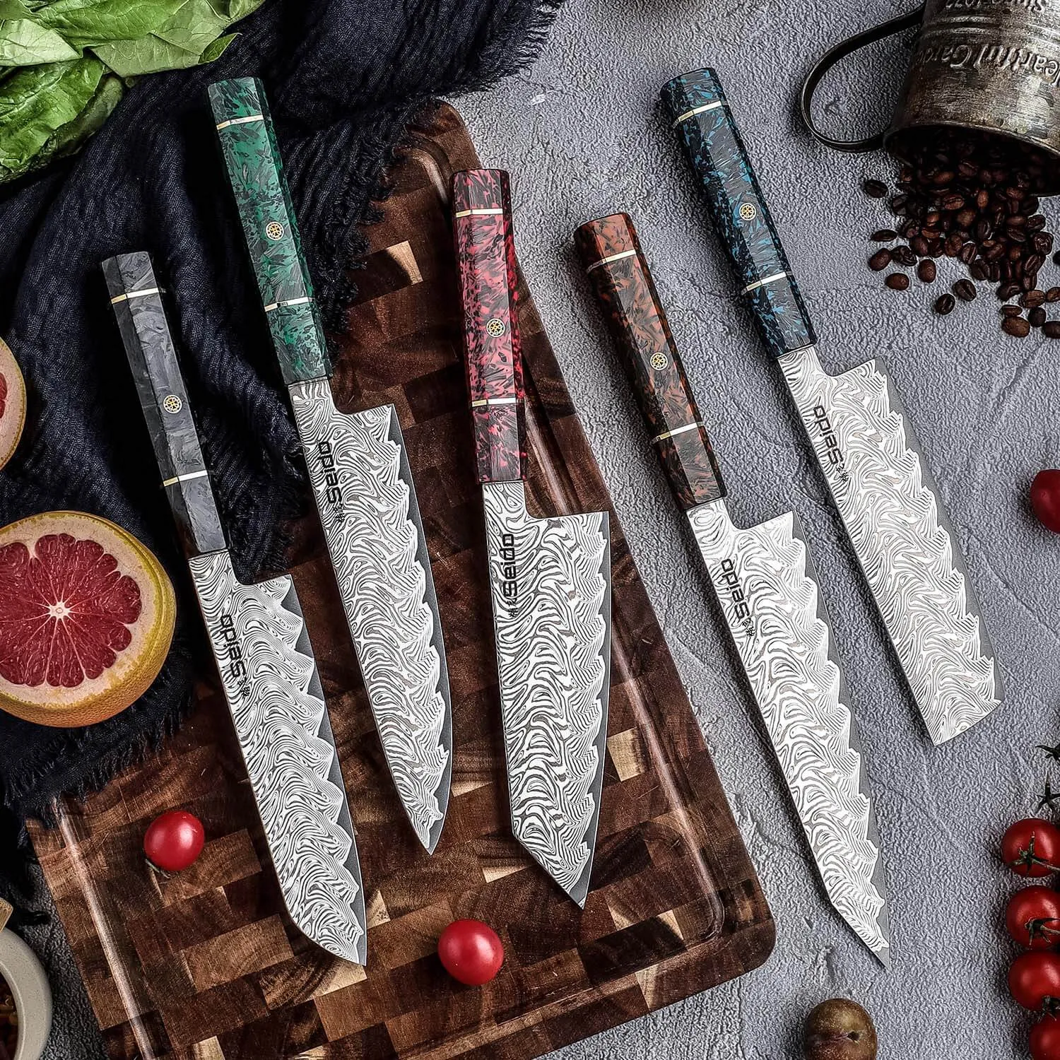 Epokishi 5-Piece AUS-10 Knife Set