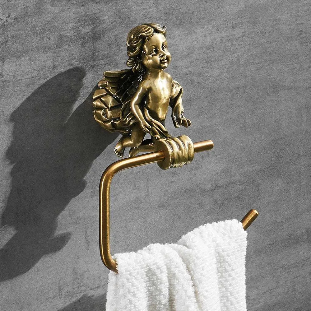 Gold Bathroom Hardware Set 🚽🛁🪣