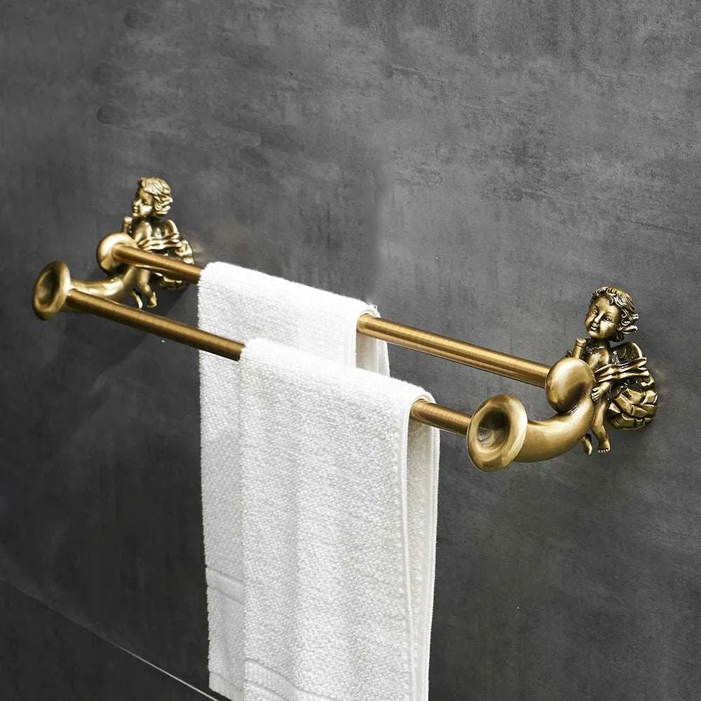 Gold Bathroom Hardware Set 🚽🛁🪣