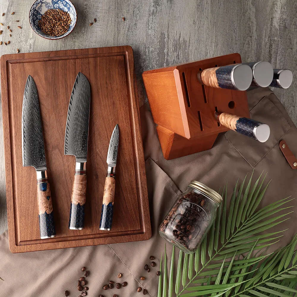 Hanikamu VG10 Damascus Chef Knife Set