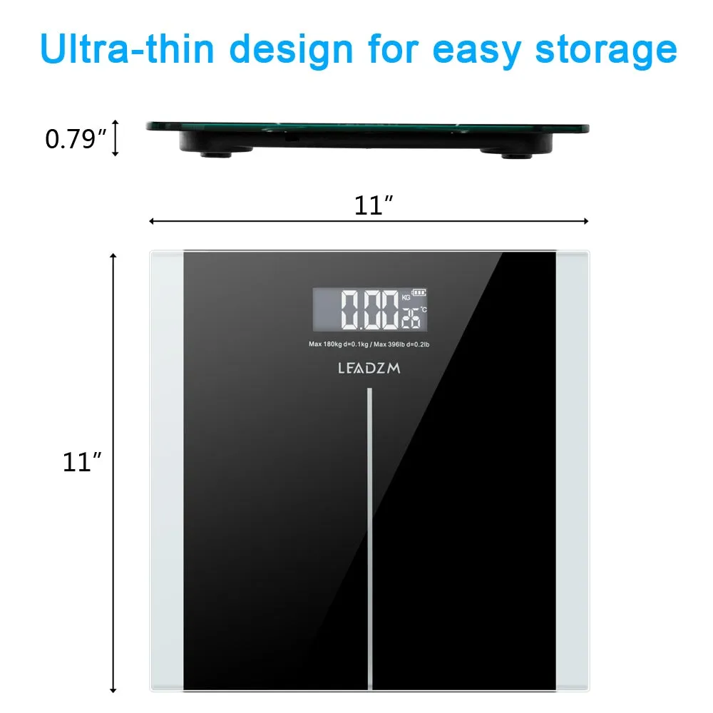 Multi-Functional Electronic Weight Scale LED Digital Body Scale for People Aged 7-99 Years Old