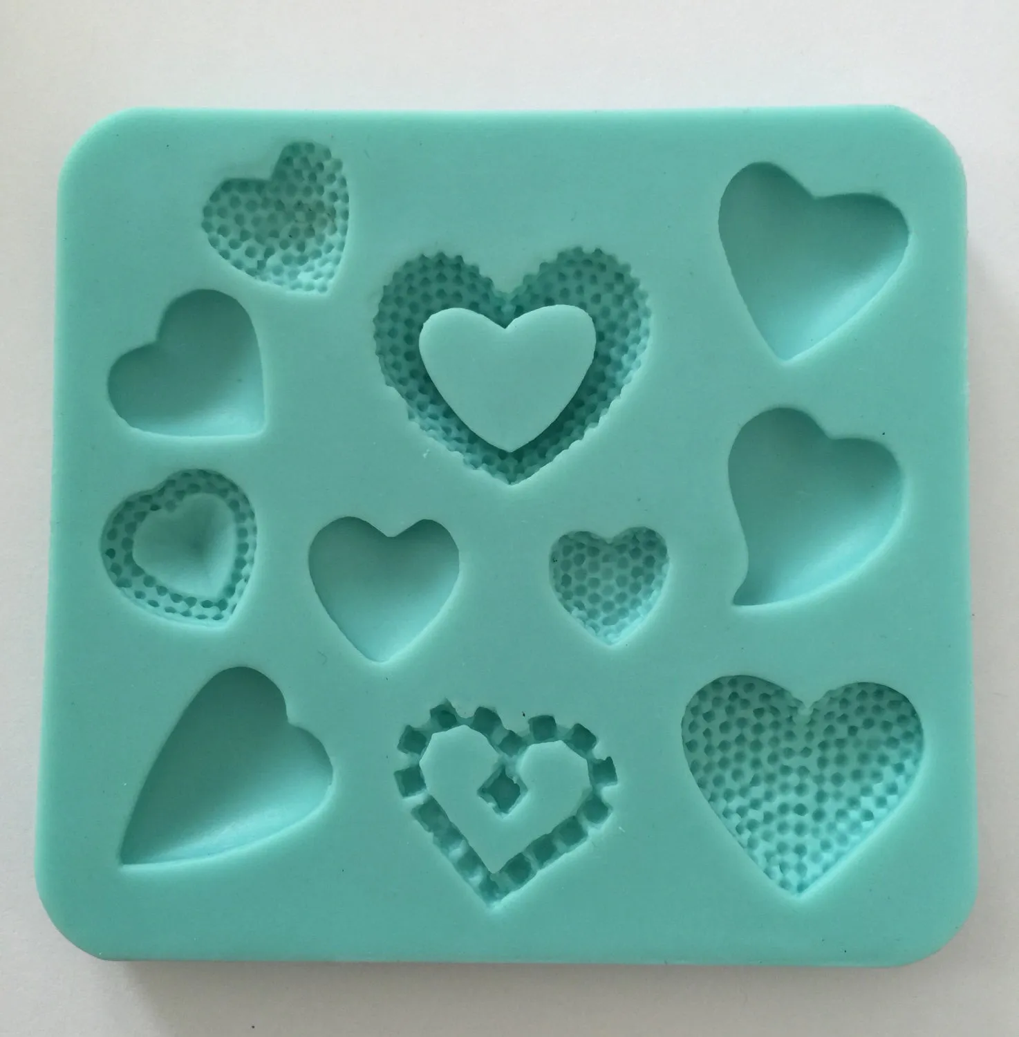 New! Heart Fondant Mat Cake Decorating Cupcake Soft Silicone Mold Fondant Mat Cake Decorating Cupcake Wedding Cookie Cupcake