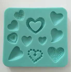 New! Heart Fondant Mat Cake Decorating Cupcake Soft Silicone Mold Fondant Mat Cake Decorating Cupcake Wedding Cookie Cupcake