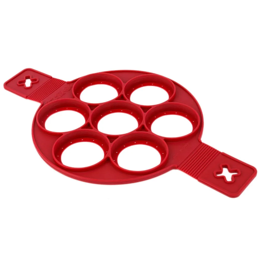 Non-Stick Silicone Pancake and Egg Mold ( 3 pcs set)