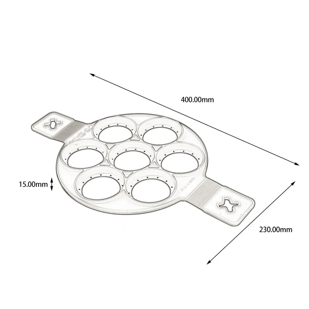 Non-Stick Silicone Pancake and Egg Mold ( 3 pcs set)