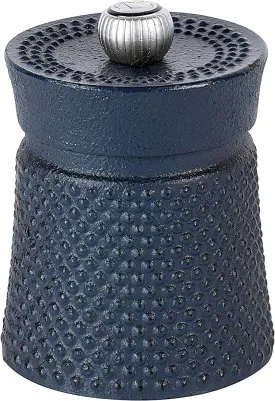 Peugeot BALI FONTE Blue Cast Iron Pepper Mill - 8cm/3"