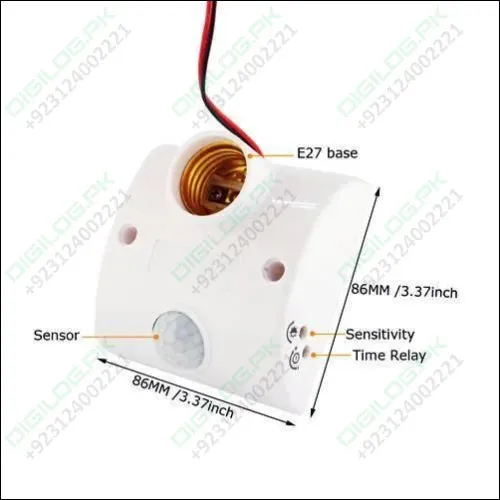 Pir Infrared Motion Sensor Led Lamp Wall Mounted Bulb Holder E27 Ac220v In Pakistan