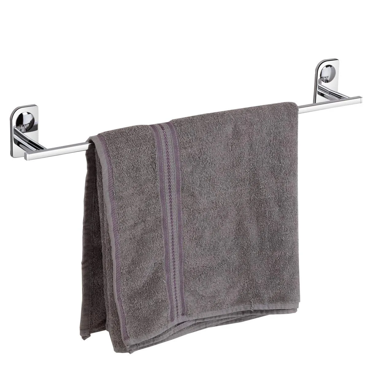 Plantex Dream Stainless Steel Towel Hanger for Bathroom/Towel Rod/Bar/Bathroom Accessories (24inch) - Chrome - Pack of 2