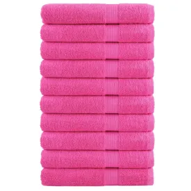 Premium Towels SOLUND 10 pcs Pink 100x200 cm 600 gsm