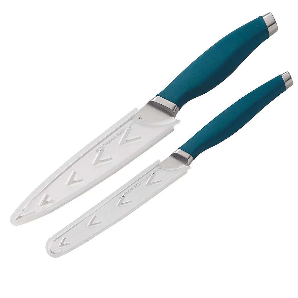 Rachael Ray 2-Piece Japanese Steel Utility Knife Set, Teal