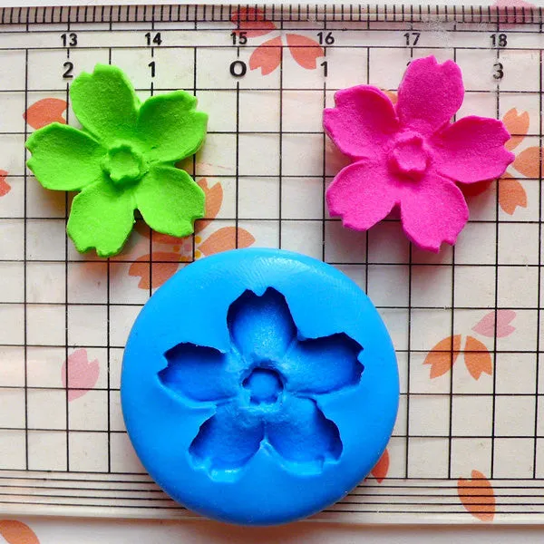 Sakura Mold 20mm Silicone Flexible Mold Fondant Gumpaste Mold Cupcake Topper Cake Deco Fimo Polymer Clay Mold Jewelry Flower Cabochon MD575