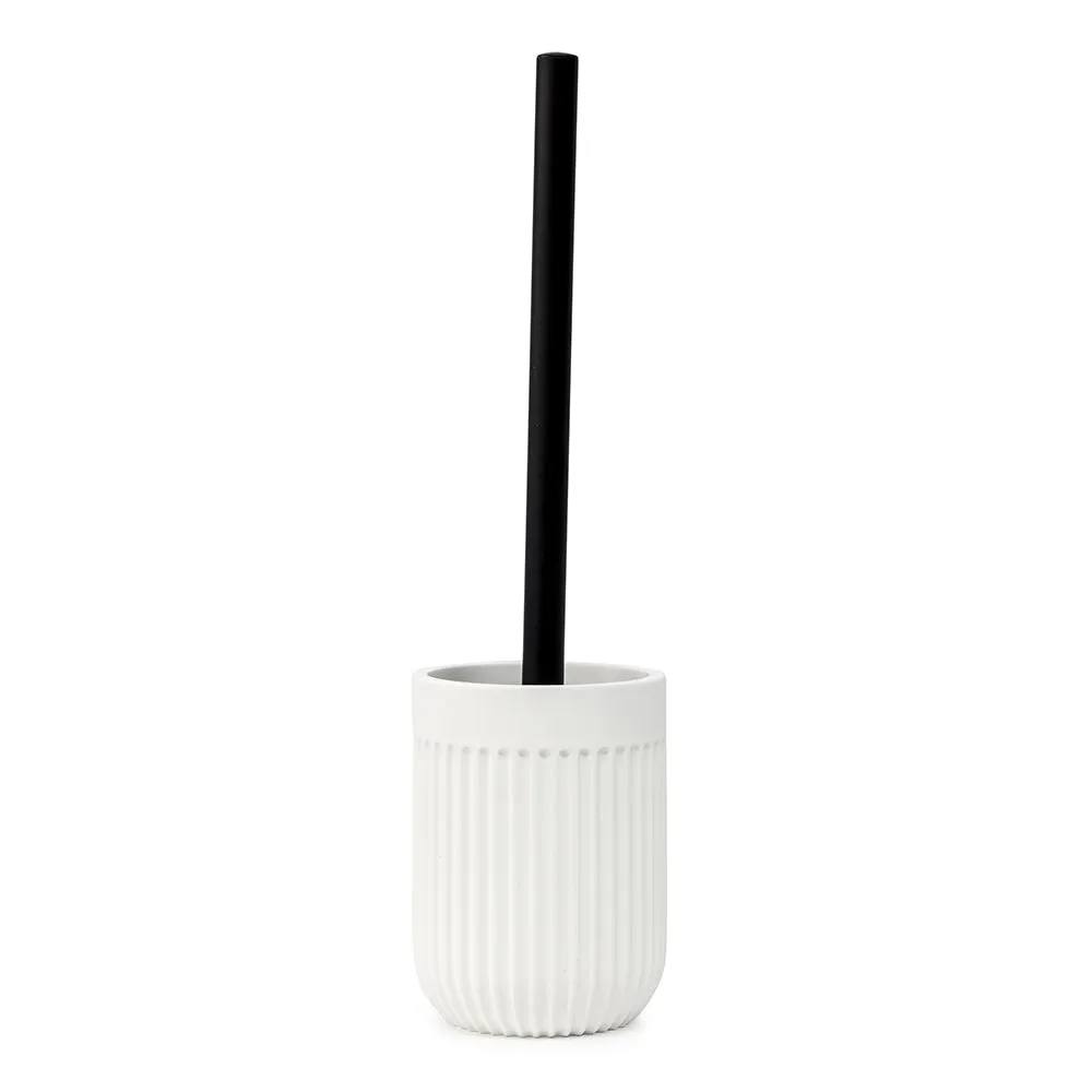 S&P Cult White Toilet Brush & Holder - 10x35.5cm