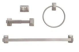 Sea Breeze Satin Nickel Bathroom Hardware Set