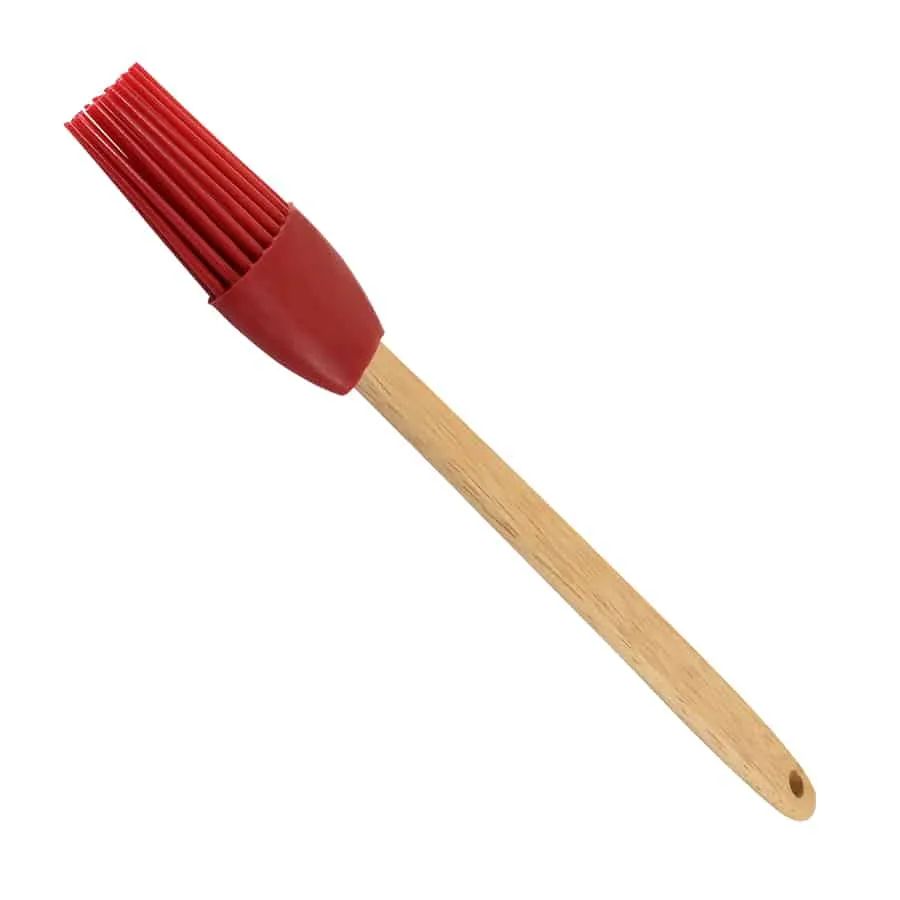 Silicone Brush w Wood Handle