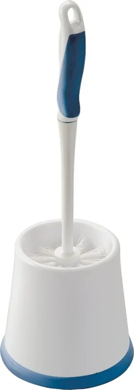 Simple Spaces YB34883L Toilet Bowl Brush with Caddy, 1 in L Trim, PP/PVC Bristle, 15 in L Brush, Plastic Holder :EA: QUANTITY: 1