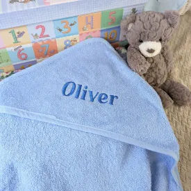 Sky Blue Hooded Baby Bath Towel