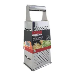 Stainless Steel 4Way Grater - 9cm x 6.8cm x 21.4cm