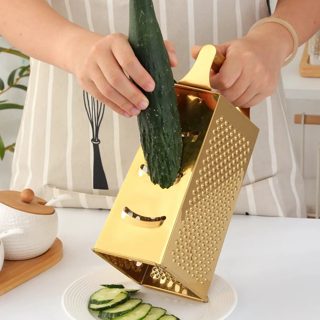 Stainless Steel Multi-Functional Vegetable Cutter Grater